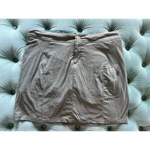 Columbia Women's Anytime Casual Skort Size 14 Grey Omni-Shield